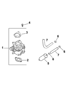 Engine Fuel System Diagram and Parts List for 46D 4X4-37ACD710 Cub Cadet Lawn Tractor Accessories